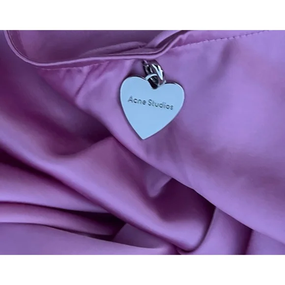 Acne Studios Women’s Size EU 40 US 8 Dumika Draped Satin Mini Dress Gala Party - Picture 9 of 11